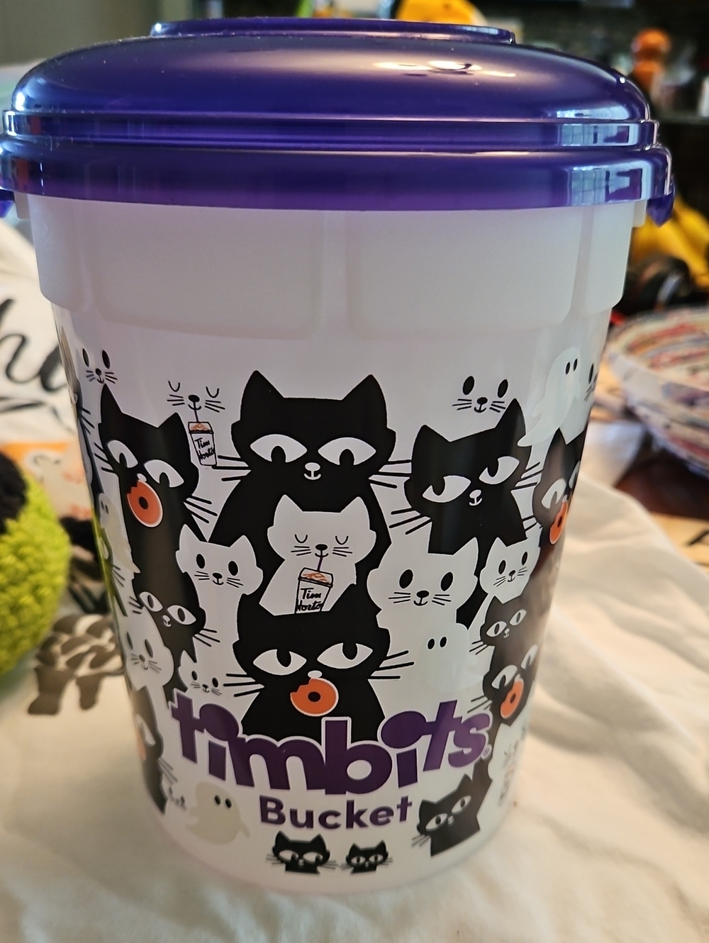 Timbits Bucket - Purple Lid
